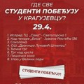 Gde se u sredu u Kragujevcu mogu preuzeti nalepnice – Studenti pobeđuju