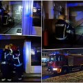 Vatrena stihija u zgradi u Novom Sadu Planuo strujni ormarić na ulazu, vatrogasci se bore sa plamenom (video)