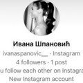 Ivana Španović otkrila prevaru na Instagramu