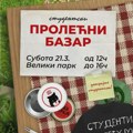 Prolećni bazar kragujevačkih studenata u Velikom parku