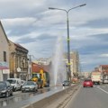 Oštećen hidrant u ulici Kneza Mihaila