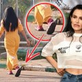 Paparaco: Indi iz kuće izletela u papučama pa otišla na pumpu: Pogledajte u kom izdanju se pevačica pojavila u javnosti (foto)…