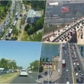 Potpuni kolaps u saobraćaju od jutros u Beogradu: Kolone vozila na mostovima, kod tržnog centra "Ušće" najveći zastoj