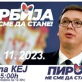 Aleksandar Vučić u četvrtak u Pirotu, u hali Kej – 15h