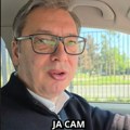 Vučić se našalio i otkrio: "Ne iskradam se ja da vozim, nego da vidim kako idu radovi" VIDEO