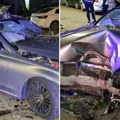 Vozač "mercedesa" bežao od policije, pa izazvao nesreću: Filmska potera u Novom Sadu, vozilo slupano