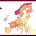 Mapa prikazuje evropske zemlje po cenama hrane: Severna Makedonija ubedljivo najjeftinija, a evo gde je Srbija