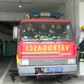 Požar na Atletskom stadionu u Novom Pazaru