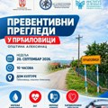 Preventivni pregledi u Prćilovici, u nedelju 20. septembra