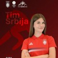 Sara Đokić u dresu reprezentacije Srbije na Evropskom olimpijskom festivalu mladih