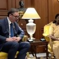 "Odličan i prijateljski sastanak" Vučić sa predsednicom Indije o saradnji dve zemlje: "Potvrda zajedničke posvećenosti miru i…