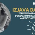 Izjava dana: „Perfekcionizam je socijalno prihvatljiva anksioznost“