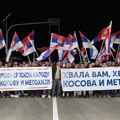 Srbi koji pešače sa KiM ka Novom Sadu dočekani u Ušću kod Kraljeva