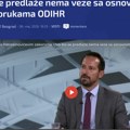 Marinković o Petrašinovićevim zakonima: Ovo što se predlaže nema veze sa preporukama ODIHR