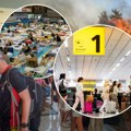 Три критичне тачке у Грчкој: Буктиња довела до масовне евакуације, туристи спавају на аеродрому, ватрогасци на измаку снаге