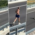 Šok scena na novom delu puta Čačak-Požega! Direktor iz "Puteva Srbije" po paklenoj vrućini trčao više od 12 kilometara: Ovo je…