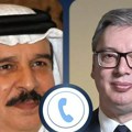 Vučić sa kraljem Bahreina: Srbija snažno podržava smirivanje tenzija na Bliskom istoku