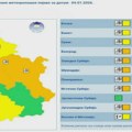 Narandžasti meteoalarm za područje Šumadije