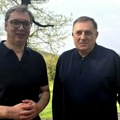 Vučić sa Dodikom: "Proveli smo više sati u razmeni mišljenja"