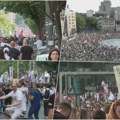 (FOTO) Kolone ljudi na putu ka Slaviji iz različitih delova Beograda