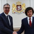 Vučić se sastao sa premijerom Gruzije Kobahidzeom u Tbilisiju
