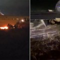Putnici beže iz zapaljenog aviona! Vriska i haos: Letelica završila u šumi!