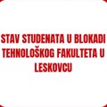 Studenti Tehnološkog fakulteta u blokadi pozvali na bojkot onlajn nastave