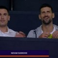 Novak Đoković prati meč Olimpijakos - Partizan u Pireju