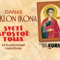 Kurir vam danas poklanja IKONU SVETOG apostola TOME sa ZLATOTISKOM i MOLITVOM