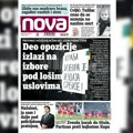 „Nova“ piše: Deo opozicije izlazi na izbore pod lošim uslovima