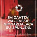 Učenici valjevske gimnazije: “Svi naši zahtevi su uspešno ispunjeni, valjevska gimnazija je oslobođena!”