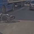 Pokošen motociklista Udes na Zrenjaninskom putu (video)