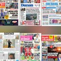 Naslovne strane sutrašnjih novina: Prelistavanje štampe za nedelju, 23. avgust 2026. godine