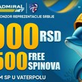 Ispratite SP u vaterpolu uz 3.000 dinara i 1.500 besplatnih spinova