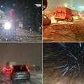 (Video) Alarm na putevima Srbiju zahvatilo iznenadno snežno nevreme opasno na ovim putnim pravcima