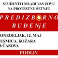 Predizborno buđenje u ponedeljak u Podlivu: Okupljanje u 18 sati kod česmice kod kožare