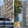 Požar u centru Beograda: Buknula vatra na motoru, gusti dim prestravio Vračarce VIDEO