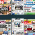 Naslovne strane današnjih novina: Prelistavanje štampe za ponedeljak, 26. maj 2025. godine