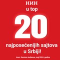 NIN.rs u top 20 najposećenijih sajtova u Srbiji