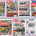 Насловне стране сутрашњих новина: Прелиставање штампе за среду, 8. јул 2026. године