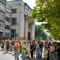 Protest učenika Valjevske gimnazije zbog imenovanja nove v.d. direktorke (foto)