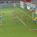 Neverovatan promašaj Šćepovića protiv IMT-a: Sa manje od metra uspeo da pošalje loptu pored gola