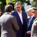 Vučić na vežbi „Vatreni udar 2024“ na Pasuljanskim livadama