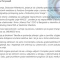 Petrović: Vranje mora da vrati skoro 249.000 evra evropskog novca zbog nepravilnosti u raspisivanju tendera na kome je…