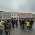 Skup podrške autoprevozniku Jaćimoviću ispred Banovine