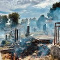 Požar na Varoškom groblju u Kragujevcu