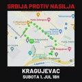 Danas novi protest “Srbija protiv nasilja” u Kragujevcu