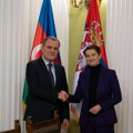 Brnabićeva se sastala sa Bajramovim Predsednica parlamenta razgovara sa ministrom spoljnih poslova Azerbejdžana