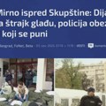 Incidenti ispred skupštine na skupu podrške Dijani Hrki, u ponedeljak mirnije