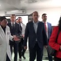 Lončar i Glišić obišli radove na drugoj fazi rekonstrukcije Opšte bolnice u Leskovcu